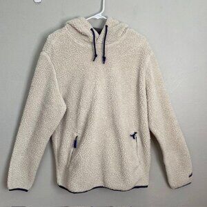 Chubbies The Snow Day Fleece Sherpa Line Hooded Pullover Off White Mens Large